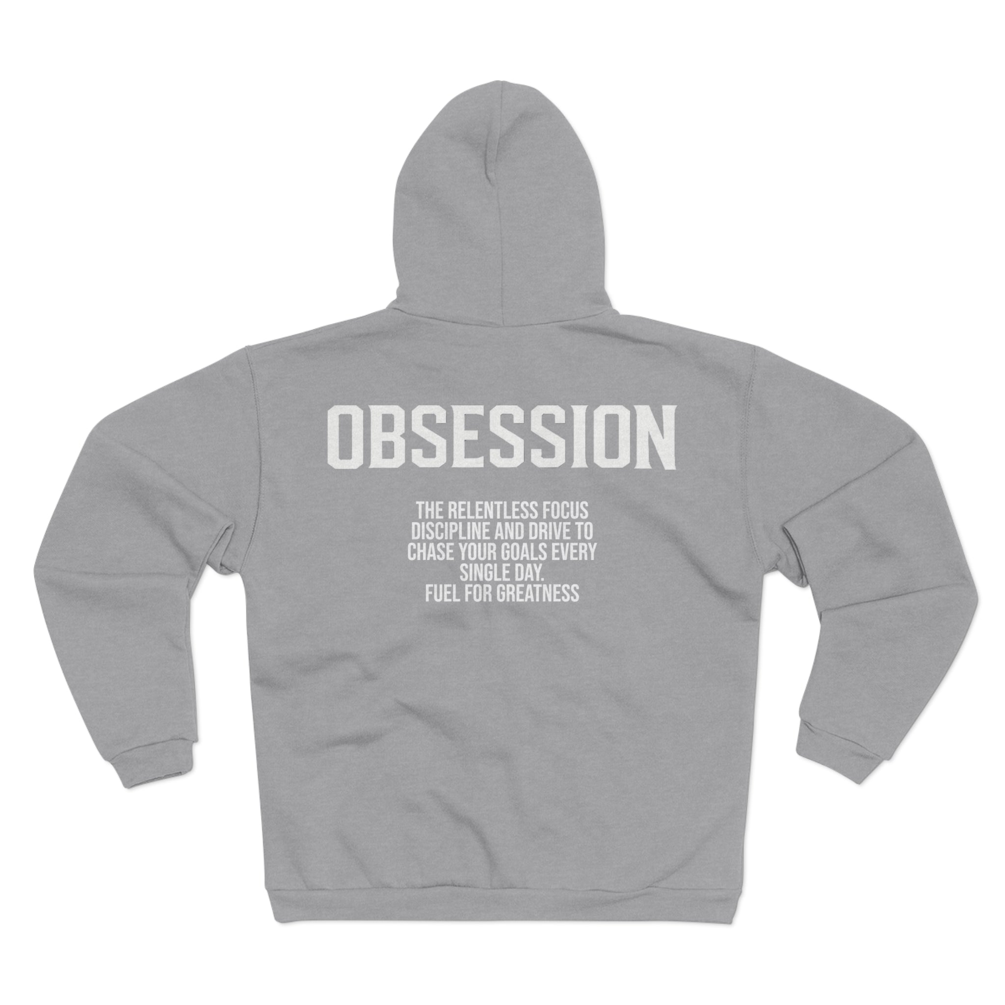 Obsession Zip Hoodie | Brushed Fleece Athletic Fit