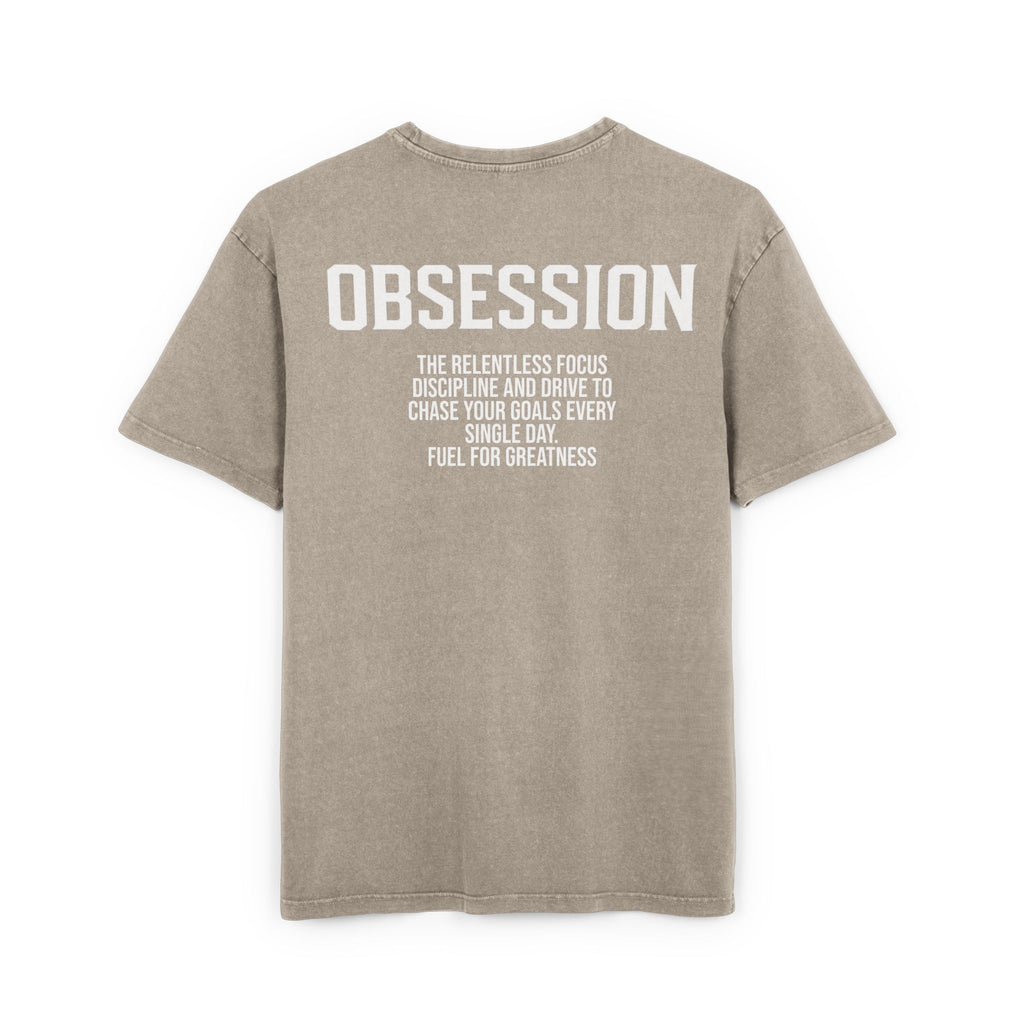 Obsession Tee - Oversized Unisex Fit - Acid Washed Effect