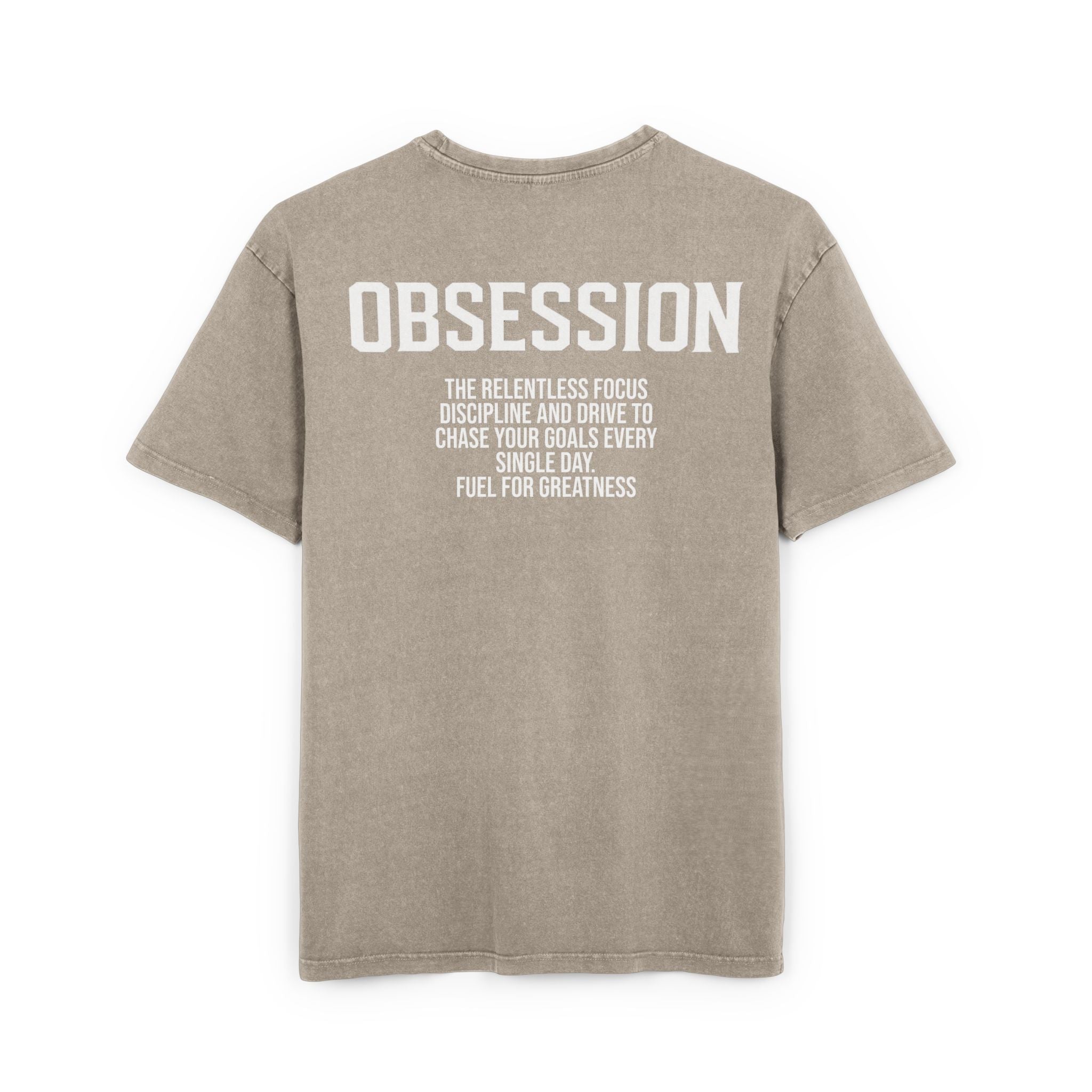 Obsession Tee - Oversized Unisex Fit - Acid Washed Effect