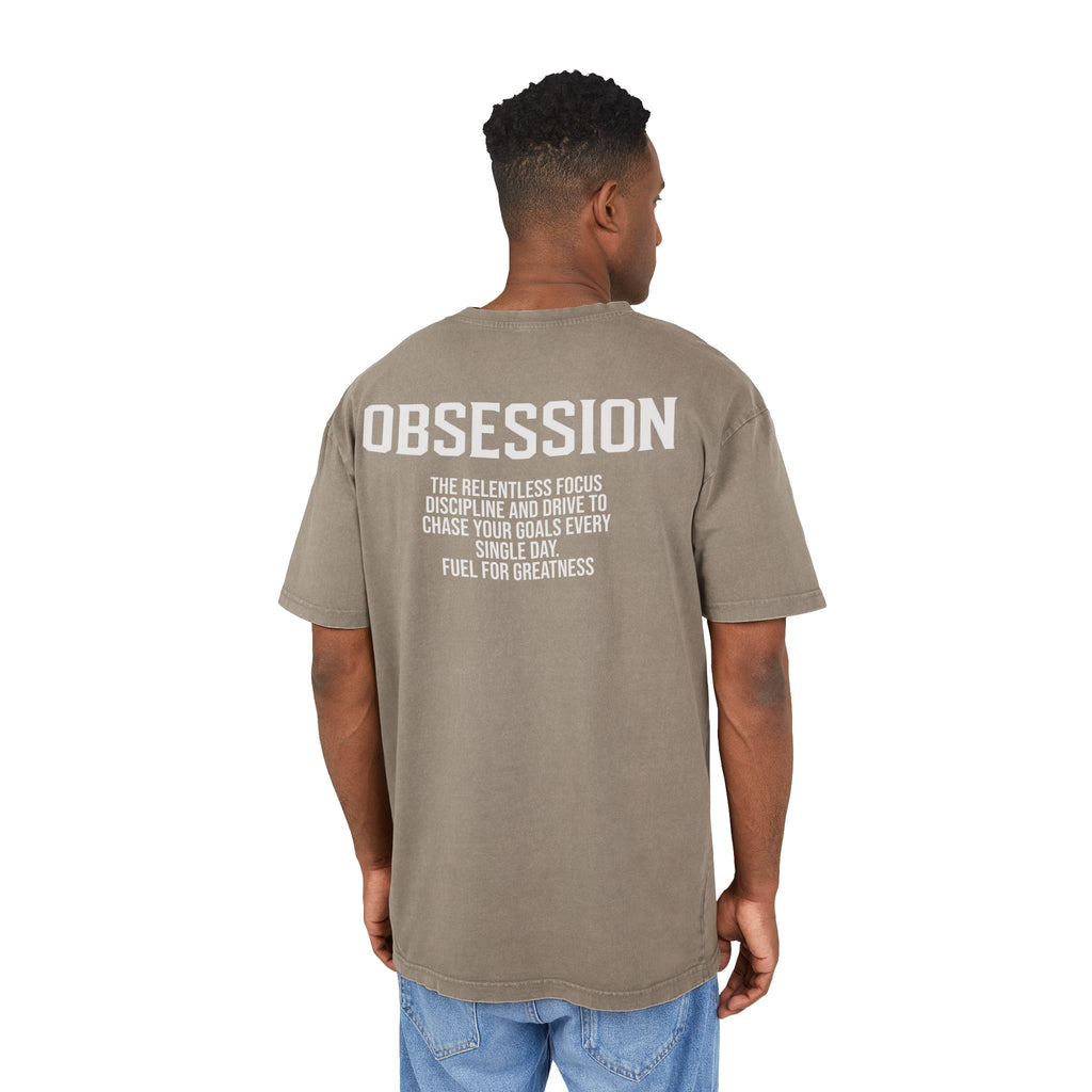 Obsession Tee - Oversized Unisex Fit - Acid Washed Effect