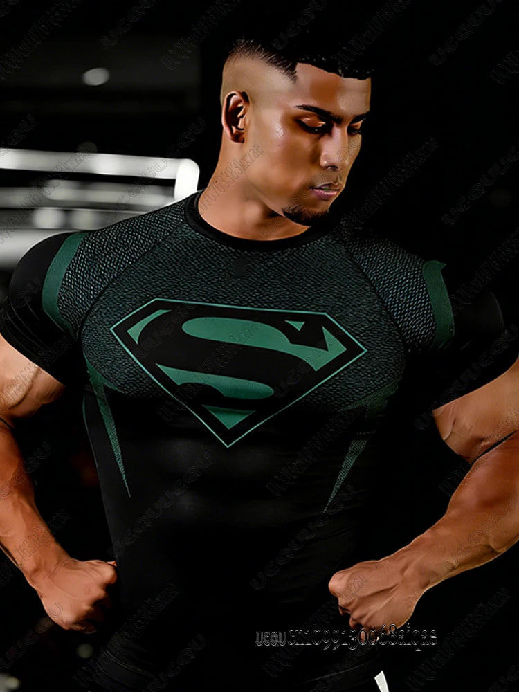 Camiseta Fitness DC Comic | Superman | Hombre | Gym Workout