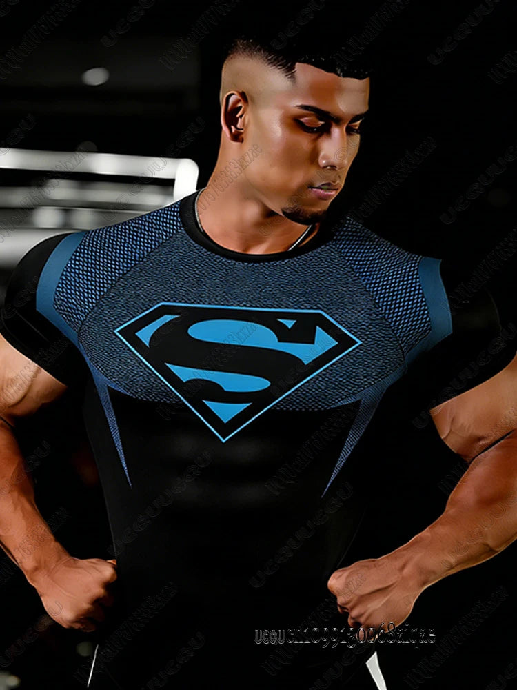 Camiseta Fitness DC Comic | Superman | Hombre | Gym Workout